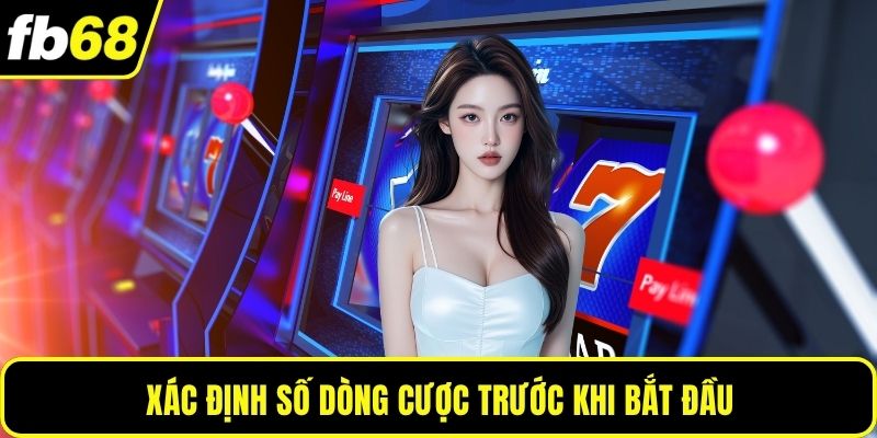 Xác định số dòng cược trước khi bắt đầu